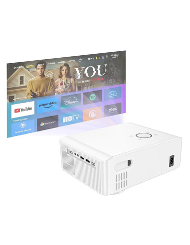 HOCO projector with Android software Wi-Fi Bluetooth 1080P DT3 white
