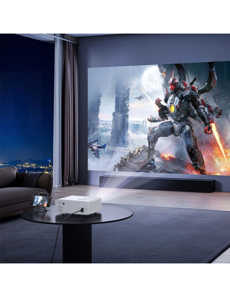 HOCO projector with Android software Wi-Fi Bluetooth 1080P DT3 white