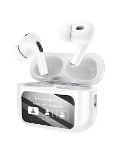 HOCO wireless earphones bluetooth with touch screen TWS ANC EW72 white