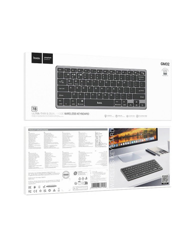 HOCO wireless keyboard QWERTY GM32 black