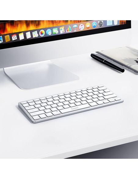 HOCO wireless keyboard QWERTY GM32 silver