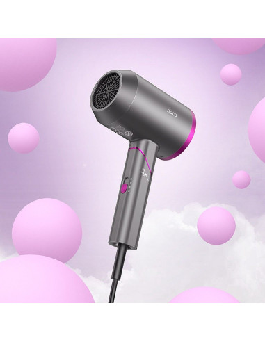 HOCO hot and cold air foldable hair dryer HP13 Plus rose red
