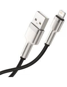 BASEUS USB A à Lightning 2.4A Cafule Métal 1 m câble de voiture 2