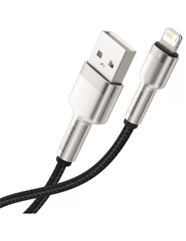 BASEUS USB A à Lightning 2.4A Cafule Métal 1 m câble de voiture