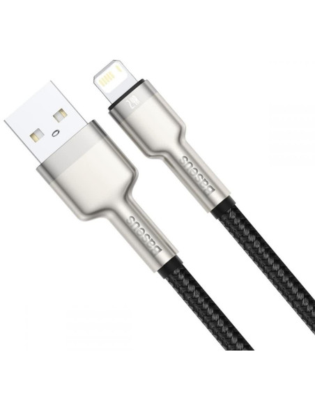 BASEUS USB A à Lightning 2.4A Cafule Métal 1 m câble de voiture