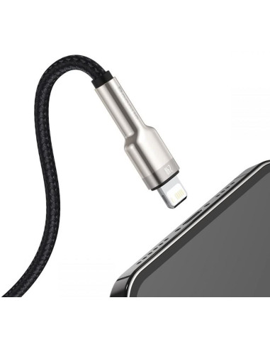 BASEUS USB A à Lightning 2.4A Cafule Métal 1 m câble de voiture