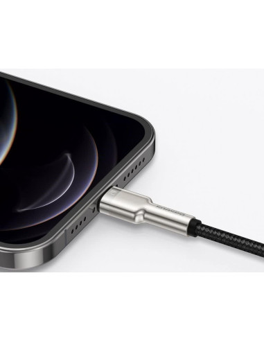 BASEUS USB A à Lightning 2.4A Cafule Métal 1 m câble de voiture