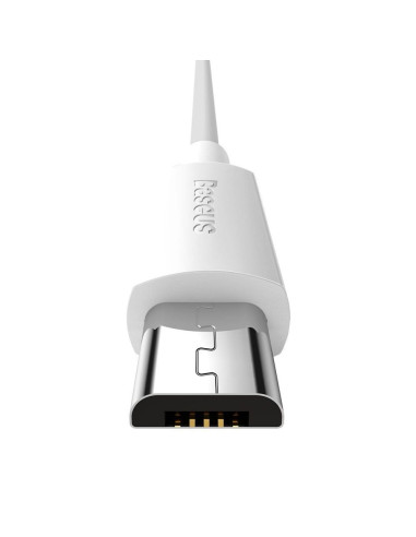 BASEUS USB A vers Micro USB 2.4A Câble de sagesse TZCAMZJ-02 2 pièces 1.5 m blanc