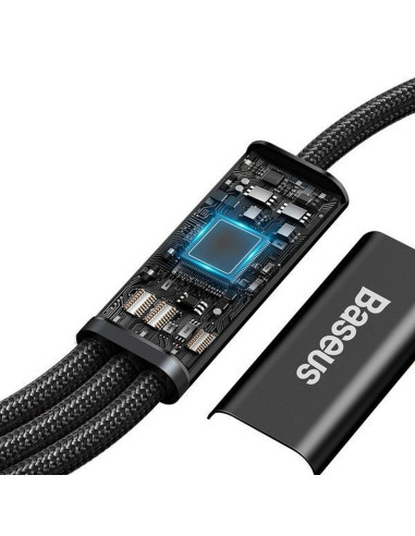BASEUS Câble 3-en-1 Type C vers Micro USB / Lightning / Type C 20W CAMLT-SC01 1.5 m noir