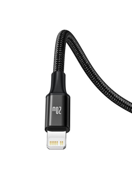 BASEUS Câble 3-en-1 Type C vers Micro USB / Lightning / Type C 20W CAMLT-SC01 1.5 m noir