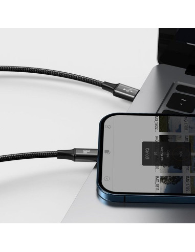 BASEUS Câble 3-en-1 Type C vers Micro USB / Lightning / Type C 20W CAMLT-SC01 1.5 m noir