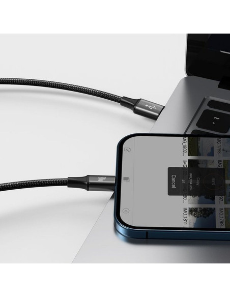 BASEUS Câble 3-en-1 Type C vers Micro USB / Lightning / Type C 20W CAMLT-SC01 1.5 m noir