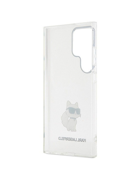 Véritable KARL LAGERFELD Case KLHCS24LHNCHTCT pour SAMSUNG S24 Ultra (IML NFT CHOUPETTE) transparent