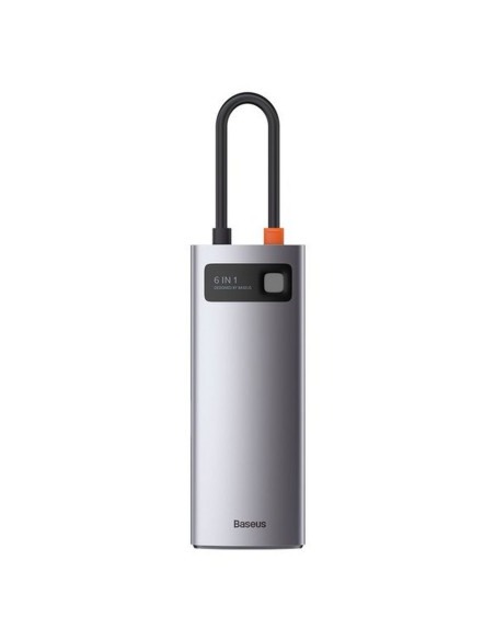 Adaptateur BASEUS HUB 6in1 Type C CAHUB-CW0G gris