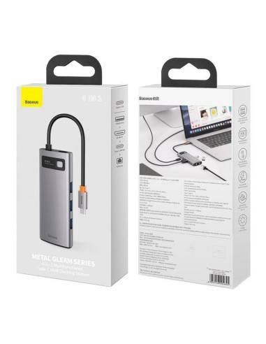 Adaptateur BASEUS HUB 6in1 Type C CAHUB-CW0G gris