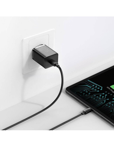 Chargeur secteur BASEUS Type C PD QC3.0 3A 30W CCSUP-J01/CCCJG30CE noir
