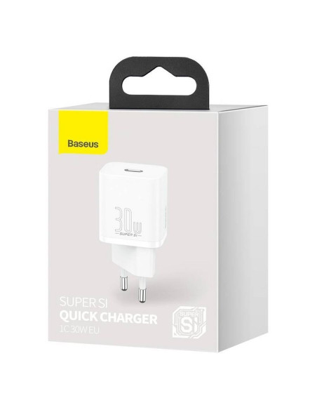 Chargeur secteur BASEUS Type C PD QC3.0 3A 30W CCSUP-J02/CCCJG30CE blanc