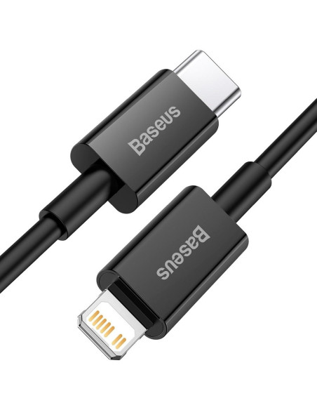 BASEUS cable Type C pour Apple Lightning 8-pin PD20W Superior Series Fast Charging CATLYS-A01 1 m noir