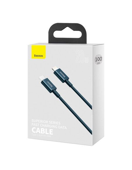 BASEUS cable Type C to Lightning PD 20W Superior CATLYS-A03 1 m blue