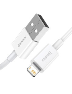 BASEUS cable USB pour Apple Lightning 8-pin 2,4A Superior Series Fast Charging CALYS-A02 1m blanc 2