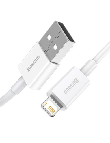 BASEUS cable USB pour Apple Lightning 8-pin 2,4A Superior Series Fast Charging CALYS-A02 1m blanc