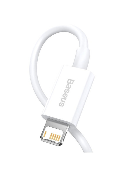 BASEUS cable USB pour Apple Lightning 8-pin 2,4A Superior Series Fast Charging CALYS-A02 1m blanc
