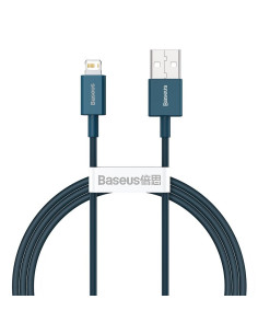 BASEUS Câble bleu 1m USB A vers Lightning 2.4A supérieur CALYS-A03