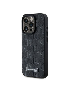 KARL LAGERFELD case for IPHONE 15 Pro Max compatible with MagSafe KLHMP15XPKHPORPK (PU Hot Stamp KL) black 2