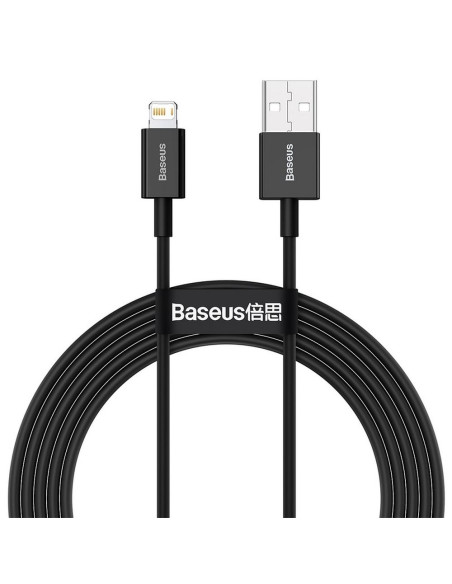 BASEUS cable USB pour Apple Lightning 8-pin 2,4A Superior Series Fast Charging CALYS-C01 2m noir