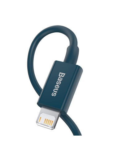 BASEUS Câble USB A vers Lightning 2.4A supérieur CALYS-C03 2m bleu