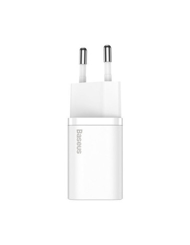 Chargeur secteur BASEUS Type C + câble Type C vers Type C PD QC3.0 3A 25W TZCCSUP-L02 blanc