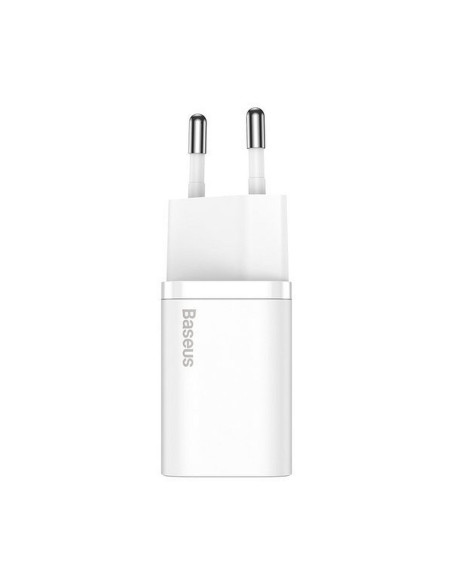 Chargeur secteur BASEUS Type C + câble Type C vers Type C PD QC3.0 3A 25W TZCCSUP-L02 blanc