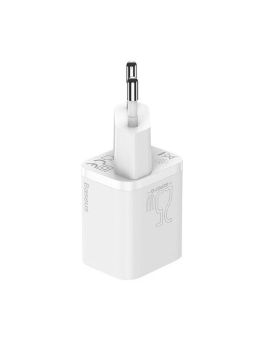 Chargeur secteur BASEUS Type C + câble Type C vers Type C PD QC3.0 3A 25W TZCCSUP-L02 blanc