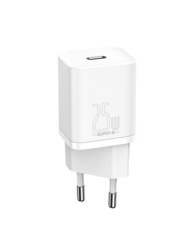 Chargeur secteur BASEUS Type C + câble Type C vers Type C PD QC3.0 3A 25W TZCCSUP-L02 blanc