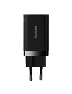 BASEUS USB A + Type C PD QC3.0 Chargeur secteur 30W CCSUPP-E01/CCCJG30UE noir 2