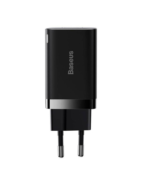 BASEUS USB A + Type C PD QC3.0 Chargeur secteur 30W CCSUPP-E01/CCCJG30UE noir