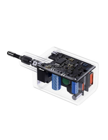BASEUS USB A + Type C PD QC3.0 Chargeur secteur 30W CCSUPP-E01/CCCJG30UE noir
