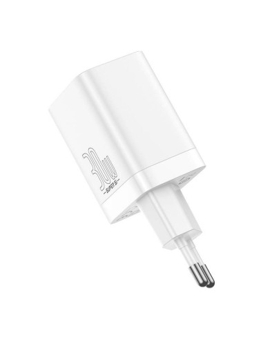 BASEUS USB A + Type C PD QC3.0 Chargeur secteur 30W CCSUPP-E02/CCCJG30UE blanc