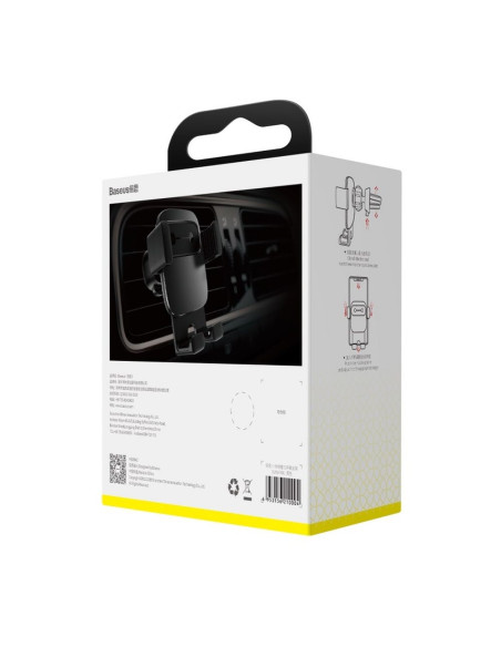 BASEUS support voiture à gravitation pour grille SUYL-FK01 noir
