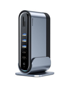 BASEUS HUB Station multifonctions 16en1 Type C pour 3xUSB 3.0 + 2xUSB 2.0 + Type C + VGA + 4K + DC Power + RJ45 + SD + Audio CAH