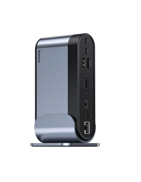 BASEUS HUB Station multifonctions 16en1 Type C pour 3xUSB 3.0 + 2xUSB 2.0 + Type C + VGA + 4K + DC Power + RJ45 + SD + Audio CAH