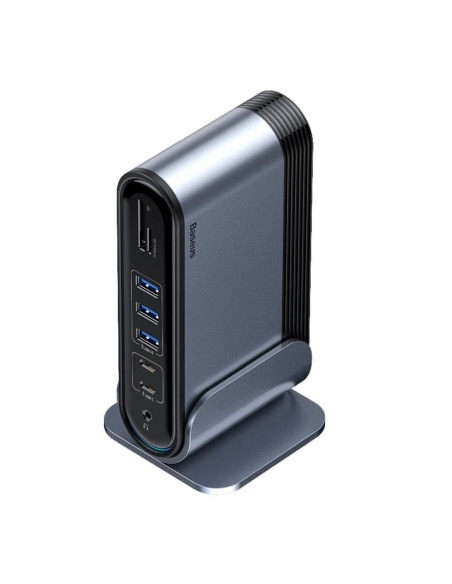 BASEUS HUB Station multifonctions 16en1 Type C pour 3xUSB 3.0 + 2xUSB 2.0 + Type C + VGA + 4K + DC Power + RJ45 + SD + Audio CAH