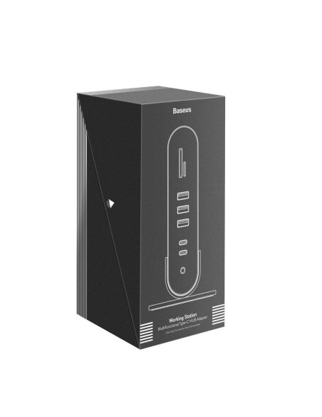 BASEUS HUB Station multifonctions 16en1 Type C pour 3xUSB 3.0 + 2xUSB 2.0 + Type C + VGA + 4K + DC Power + RJ45 + SD + Audio CAH