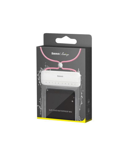 BASEUS Etui universel imperméable Lets Slip IPX8 ACFSD-D24 blanc-rose