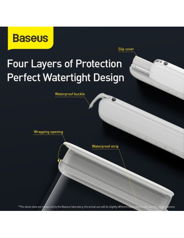 BASEUS Etui universel imperméable Lets Slip IPX8 ACFSD-D24 blanc-rose