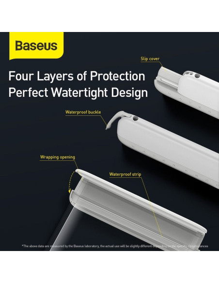 BASEUS Etui universel imperméable Lets Slip IPX8 ACFSD-D24 blanc-rose