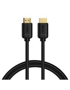 BASEUS Câble HDMI vers HDMI 4K 60Hz 2.0 HD CAKGQ-A01 1 m noir