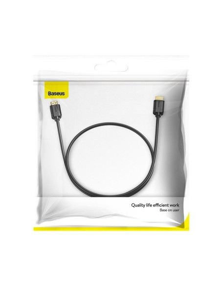 BASEUS Câble HDMI vers HDMI 4K 60Hz 2.0 HD CAKGQ-A01 1 m noir