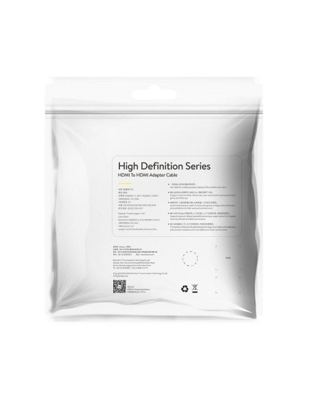 BASEUS Câble HDMI vers HDMI 4K 60Hz 2.0 HD CAKGQ-E01 8m noir