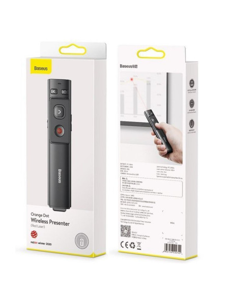 Pointeur laser sans fil BASEUS Orange Dot ACFYB-B0G gris